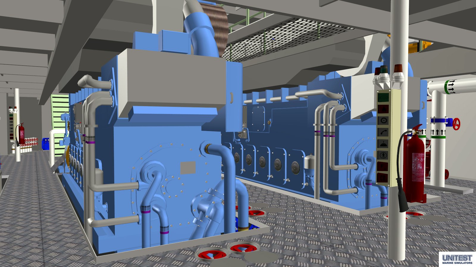 Single Console Engine Room Simulator