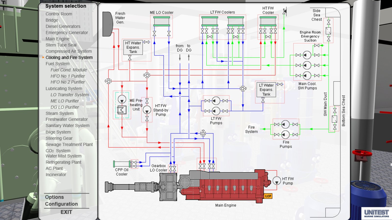 full mission engine room simulator
